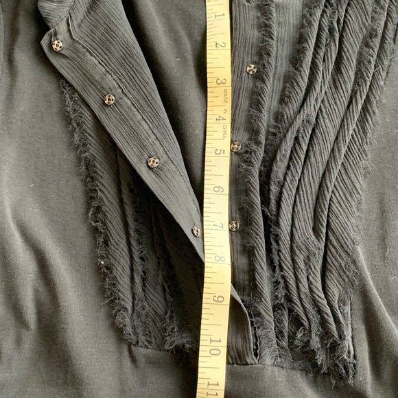 BANANA REPUBLIC BLACK SNAP SHIRT SIZE SMALL - Picture 6 of 15